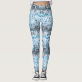 Demiboy Dragon Damask - Stilvolle Farben für die P Leggings (Vorderseite)