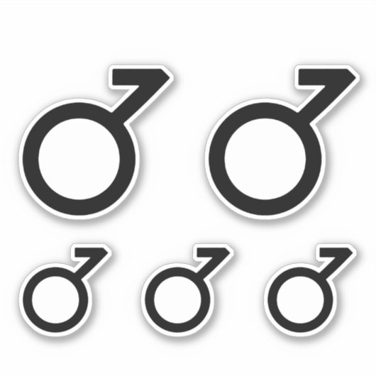 Demiboy Gender Symbol Aufkleber (Vorderseite)