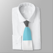 Demiboy Grey Blue White Striping LGBT Krawatte (Gebunden)