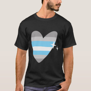 Demiboy Heart Retro Lgbtqia Pride Flag Nicht binär T-Shirt
