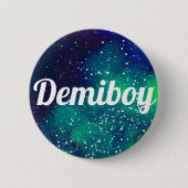 Demiboy kundengerechte Galaxie-Identität Button (Vorderseite)