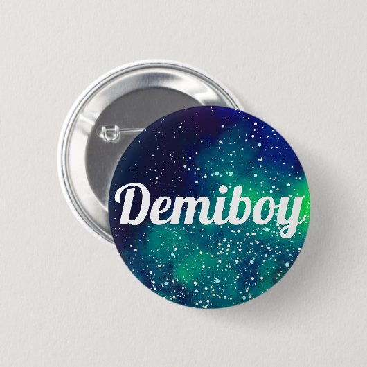 Demiboy kundengerechte Galaxie-Identität Button (Vorne & Hinten)