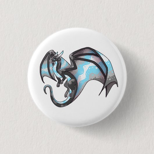 Demiboy Pride Dragon Button (Vorderseite)