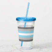 Demiboy Pride Flag Acryltrinkbecher (Rückseite)