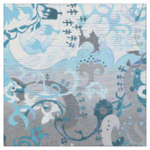 Demiboy Pride Flag Farben Dragon Damask Fabric Stoff (Nahaufnahme)