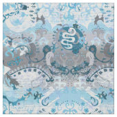 Demiboy Pride Flag Farben Dragon Damask Fabric Stoff (Muster)