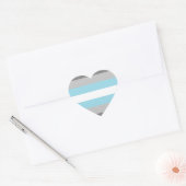 Demiboy Pride Flag Herz-Aufkleber (Umschlag)