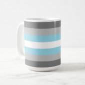Demiboy Pride Flag Kaffeetasse (Vorderseite Links)