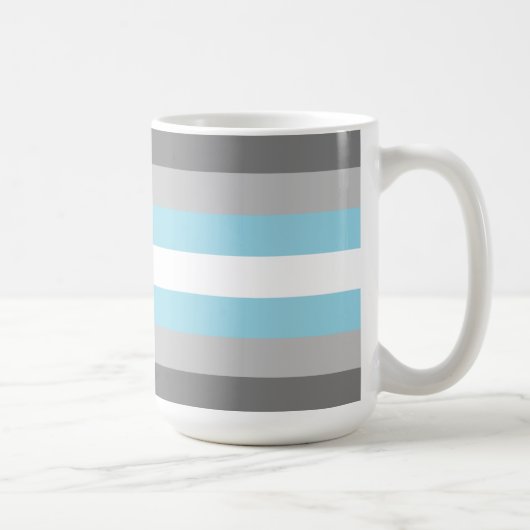 Demiboy Pride Flag Kaffeetasse (Rechts)