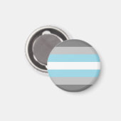 Demiboy Pride Flag Magnet (Vorderseite/Rückseite)