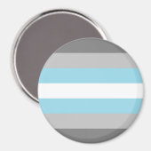 Demiboy Pride Flag Magnet (Vorderseite/Rückseite)