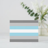 Demiboy Pride Flag Postkarte (Stehend Vorderseite)