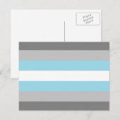 Demiboy Pride Flag Postkarte (Vorne/Hinten)