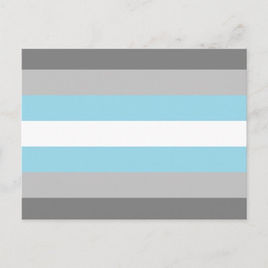 Demiboy Pride Flag Postkarte (Vorderseite)