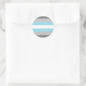 Demiboy Pride Flag Runder Aufkleber (Tasche)