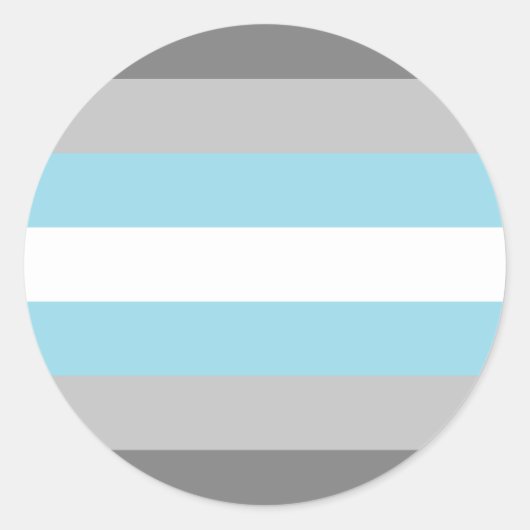 Demiboy Pride Flag Runder Aufkleber (Vorderseite)
