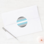 Demiboy Pride Flag Runder Aufkleber (Umschlag)