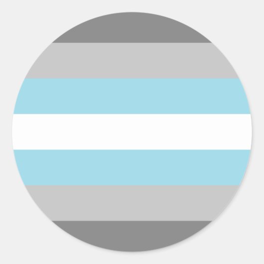 Demiboy Pride Flag Runder Aufkleber (Vorderseite)