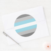 Demiboy Pride Flag Runder Aufkleber (Umschlag)