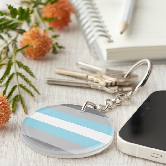 Demiboy-Pride Schlüsselanhänger (Vorderseite rechts)