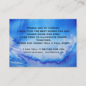 demigail bizcard visitenkarte (Rückseite)