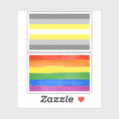 Demigender Pride Aufkleber (Blatt)