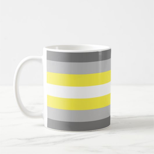 Demigender Pride Flag Kaffeetasse (Links)