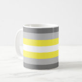 Demigender Pride Flag Kaffeetasse (Vorderseite Links)