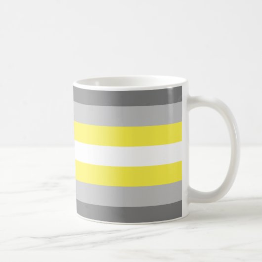 Demigender Pride Flag Kaffeetasse (Rechts)