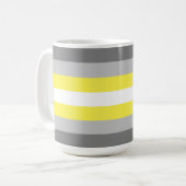 Demigender Pride Flag Kaffeetasse (Vorderseite Links)