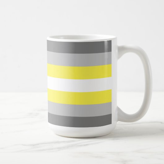 Demigender Pride Flag Kaffeetasse (Rechts)