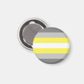 Demigender Pride Flag Magnet (Vorderseite/Rückseite)