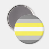 Demigender Pride Flag Magnet (Vorderseite/Rückseite)