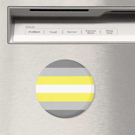Demigender Pride Flag Magnet (In Situ (Geschirrspüler))