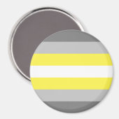 Demigender Pride Flag Magnet (Vorderseite/Rückseite)