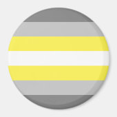 Demigender Pride Flag Magnet (Vorne)