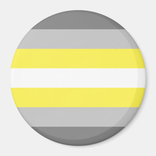 Demigender Pride Flag Magnet (Vorne)