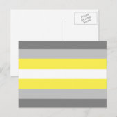 Demigender Pride Flag Postkarte (Vorne/Hinten)