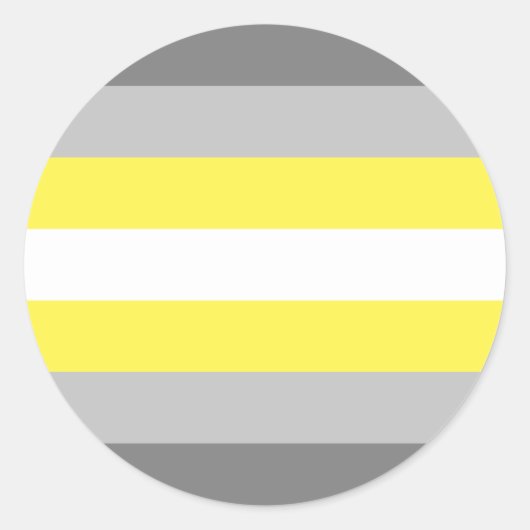 Demigender Pride Flag Runder Aufkleber (Vorderseite)