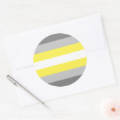 Demigender Pride Flag Runder Aufkleber (Umschlag)