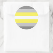 Demigender Pride Flag Runder Aufkleber (Tasche)