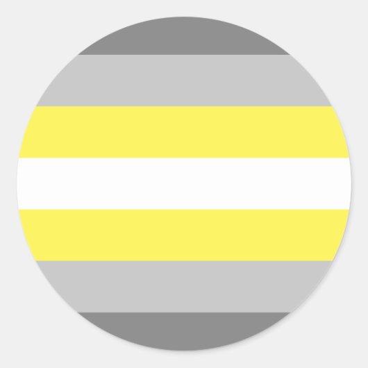 Demigender Pride Flag Runder Aufkleber (Vorderseite)