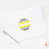 Demigender Pride Flag Runder Aufkleber (Umschlag)
