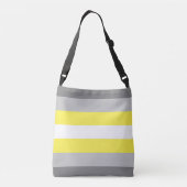 Demigender Pride Flag Tragetaschen Mit Langen Trägern (Rückseite)