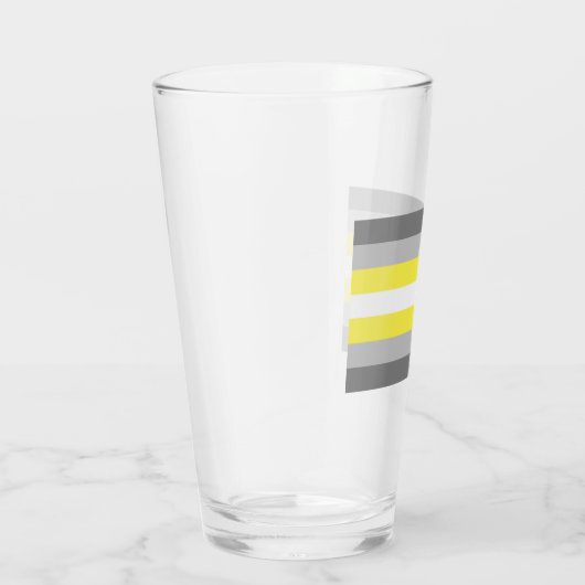 Demigender Pride Glas (Rechts)