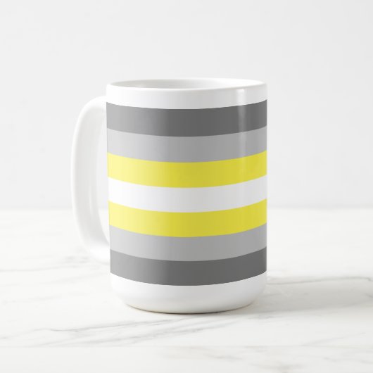 Demigender Pride Kaffeetasse (Vorderseite Links)