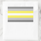 Demigender Pride Rechteckiger Aufkleber (Tasche)