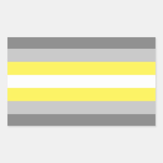 Demigender Pride Rechteckiger Aufkleber (Vorderseite)
