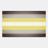 Demigender Pride Rechteckiger Aufkleber (Vorderseite)