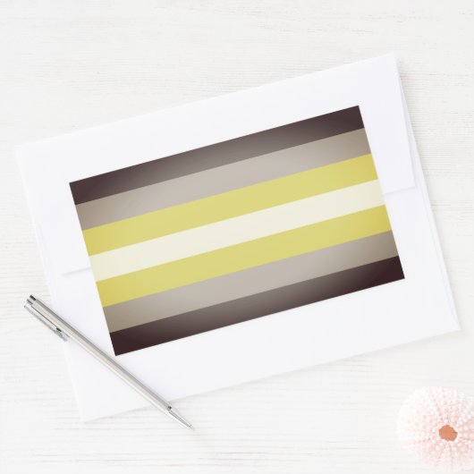 Demigender Pride Rechteckiger Aufkleber (Umschlag)